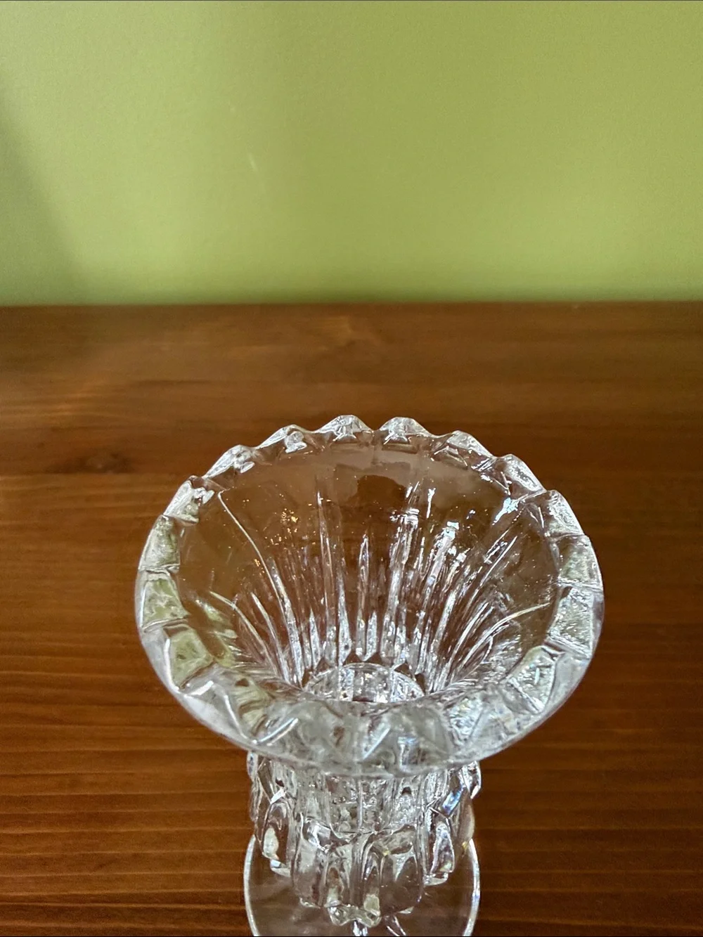 Clear Glass Decorative Vase
